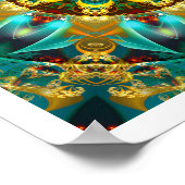 Mandalas aus der Tiefe der Liebe 26 Print Poster (Ecke)