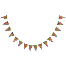 Mandalas bunt abstrakt wimpelkette