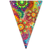 Mandalas bunt abstrakt wimpelkette (Erste Fahne)