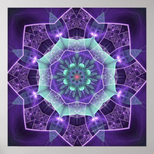 Mandalas der Einheit 12 Print Poster (Vorne)