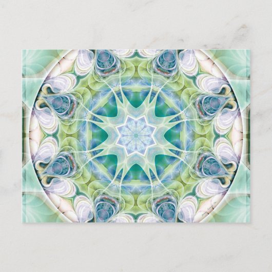 Mandalas des Herzens der Freiheit 12 Postkarte (Vorderseite)