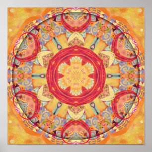 Mandalas des Verzeihens und gibt Plakat 5 frei