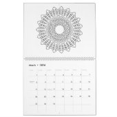 Mandalas-erwachsener Farbton-Kalender Kalender (Mär 2026)