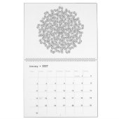 Mandalas-erwachsener Farbton-Kalender Kalender (Jan 2027)