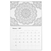 Mandalas färben Ihre eigene Personalisierte Farbe Kalender (Feb 2027)