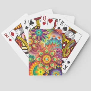 Mandalas, farbenfroh, abstrakt, spielkarten