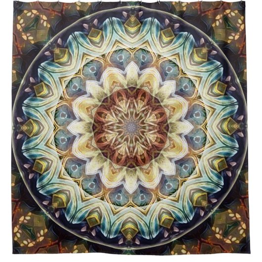 Mandalas für Zeiten des Duschvorhangs des Duschvorhang (Vorderseite)