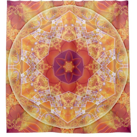 Mandalas für Zeiten des Duschvorhangs des Duschvorhang (Vorderseite)