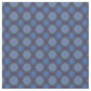 Mandalas im Mix Blau Wiederholmuster Stoff