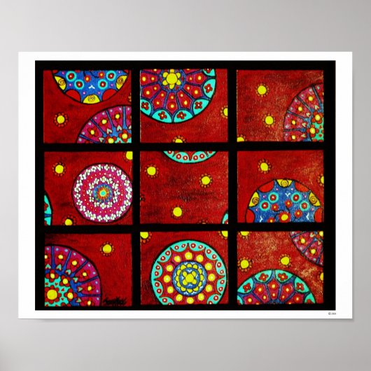 Mandalas in Bewegung Poster (Vorne)