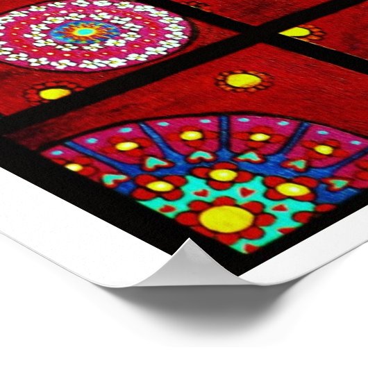 Mandalas in Bewegung Poster (Ecke)