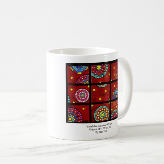 Mandalas in der Bewegung Kaffeetasse (VorderseiteRechts)