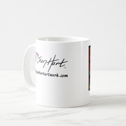 Mandalas in der Bewegung Kaffeetasse (Vorderseite Links)