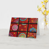 Mandalas in der Bewegung Karte (Gelbe Blume)