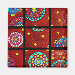 Mandalas in der Bewegung Magnet