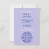 Mandalas in gemischtem Niederländisch Dankeschön RSVP Karte (Rückseite)