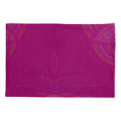 Mandalas in gemischten Pinselfarben wiederholen Mu Kissenbezug (Rückseite)