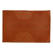 Mandalas mit gemischten Maroon-Wiederholmustern Kissenbezug (Rückseite)