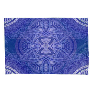 Mandalas mit holländisch-blauen Wiederholmustern Kissenbezug