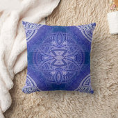 Mandalas mit Mix Blue und Navy Hintergrund Einladung