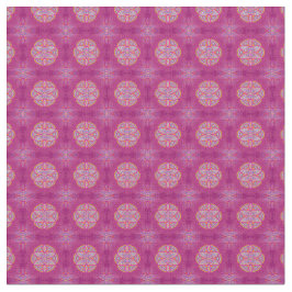 Mandalas mit rosa gemischten Wiederholmustern Stoff