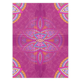 Mandalas mit rosa gemischten Wiederholmustern Tischdecke