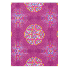 Mandalas mit rosa gemischten Wiederholmustern Tischdecke