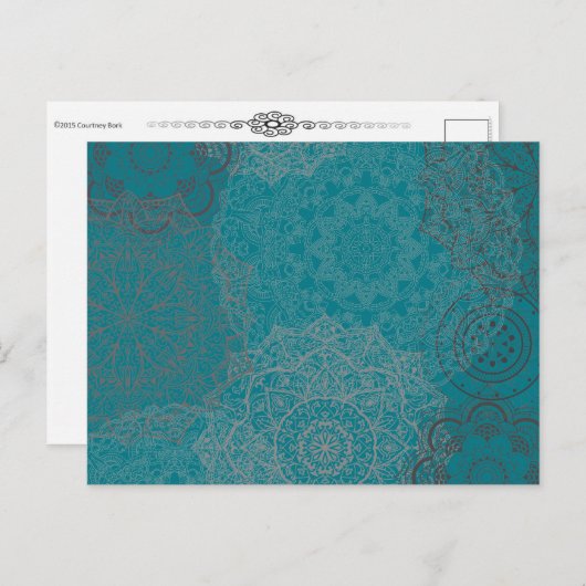 Mandalas Postkarte (Vorne/Hinten)