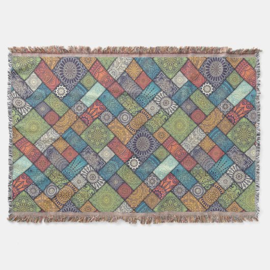 Mandalas quadrieren Rechtecke mit Farbmuster Decke (Vorderseite)