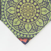 Mandalas quadrieren Rechtecke mit Farbmuster Fleecedecke (Ecke)