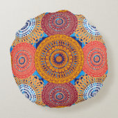 Mandalas Rundes Kissen (Rückseite)