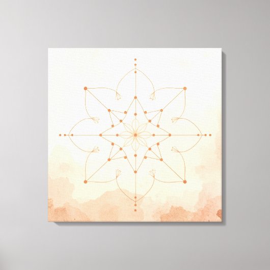 Mandalas Sacred Geometry Wall Art | Modern Boho Leinwanddruck (Vorderseite)