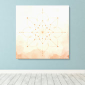 Mandalas Sacred Geometry Wall Art | Modern Boho Leinwanddruck (Insitu (Holzboden))