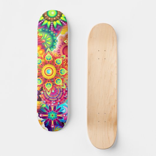 Mandalas Skateboard (Vorderseite)