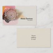 Mandalas-Visitenkarte Visitenkarte (Vorne/Hinten)