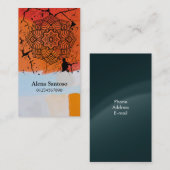 Mandalas-Visitenkarte Visitenkarte (Vorne/Hinten)