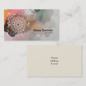 Mandalas-Visitenkarte Visitenkarte (Vorne/Hinten)
