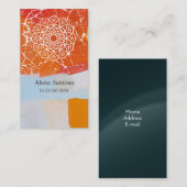 Mandalas-Visitenkarte Visitenkarte (Vorne/Hinten)