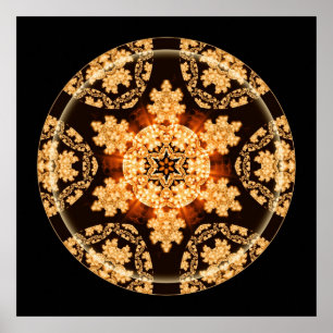 Mandalas vom Herzen der Umwandlung, Nr. 11 Poster