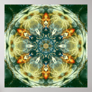 Mandalas vom Herzen des Plakats der Änderungs-6 Poster