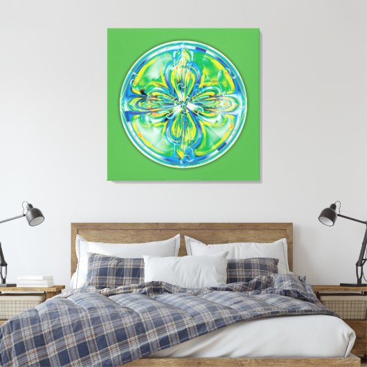Mandalas von Heilung und Erwachen, Nr. 6, Leinwand (Insitu (Schlafzimmer))