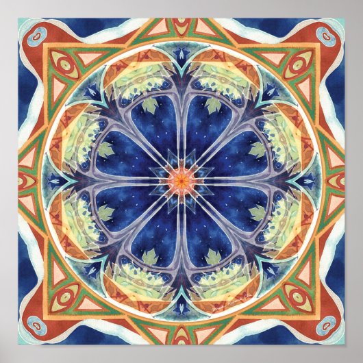 Mandalas von Verzeihung und Release 8 Poster (Vorne)