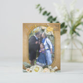 Mandalase auf dem Hintergrund des Fotos Ankündigungspostkarte