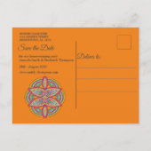 Mandalase auf Maroon-Hintergrund Ankündigungspostkarte (Rückseite)