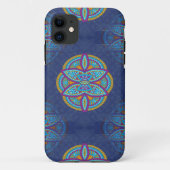 Mandalase für Navy Blue-Wiederholungsdesign Case-Mate iPhone Hülle (Rückseite)