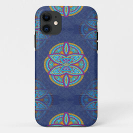Mandalase für Navy Blue-Wiederholungsdesign Case-Mate iPhone Hülle
