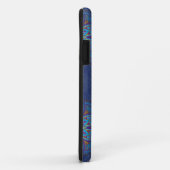 Mandalase für Navy Blue-Wiederholungsdesign Case-Mate iPhone Hülle (Hinten/Rechts)