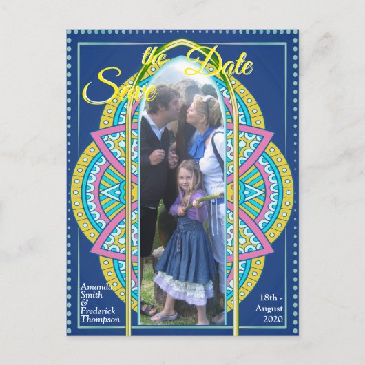 Mandalase in gemischtem Niederländisch Ankündigungspostkarte (Vorderseite)