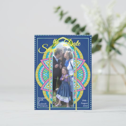 Mandalase in gemischtem Niederländisch Ankündigungspostkarte (Stehend Vorderseite)