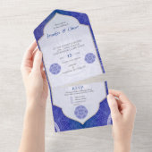 Mandalase in holländischer Farbe All In One Einladung (Abreißen)